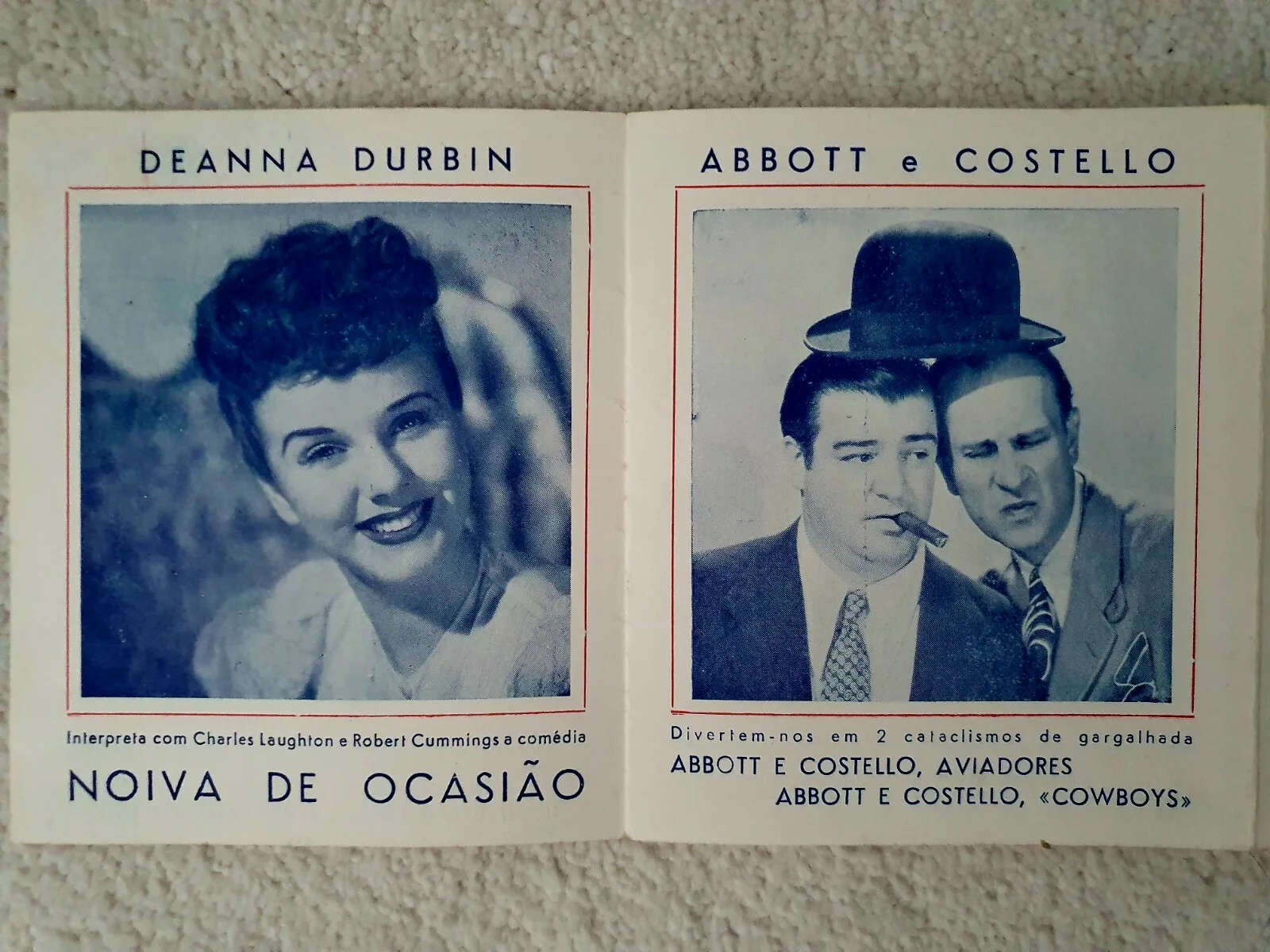 ORIGINAL 1943 UNIVERSAL SALES PROMO - DURBIN, MONTEZ, DIETRICH, ABBOTT COSTELLO, изображение 5