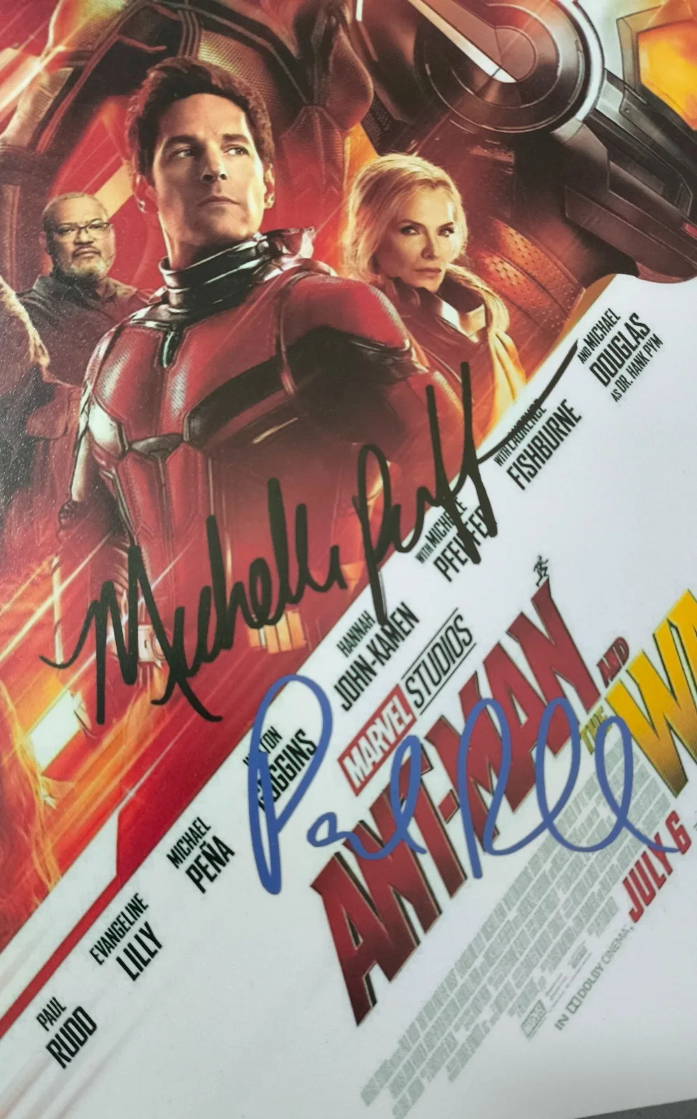 PAUL RUDD, MICHELLE PFEIFFER — PAUL RUDD, MICHELLE PFEIFFER SIGNED AUTOGRAPHED PHOTO 8X12, изображение 3