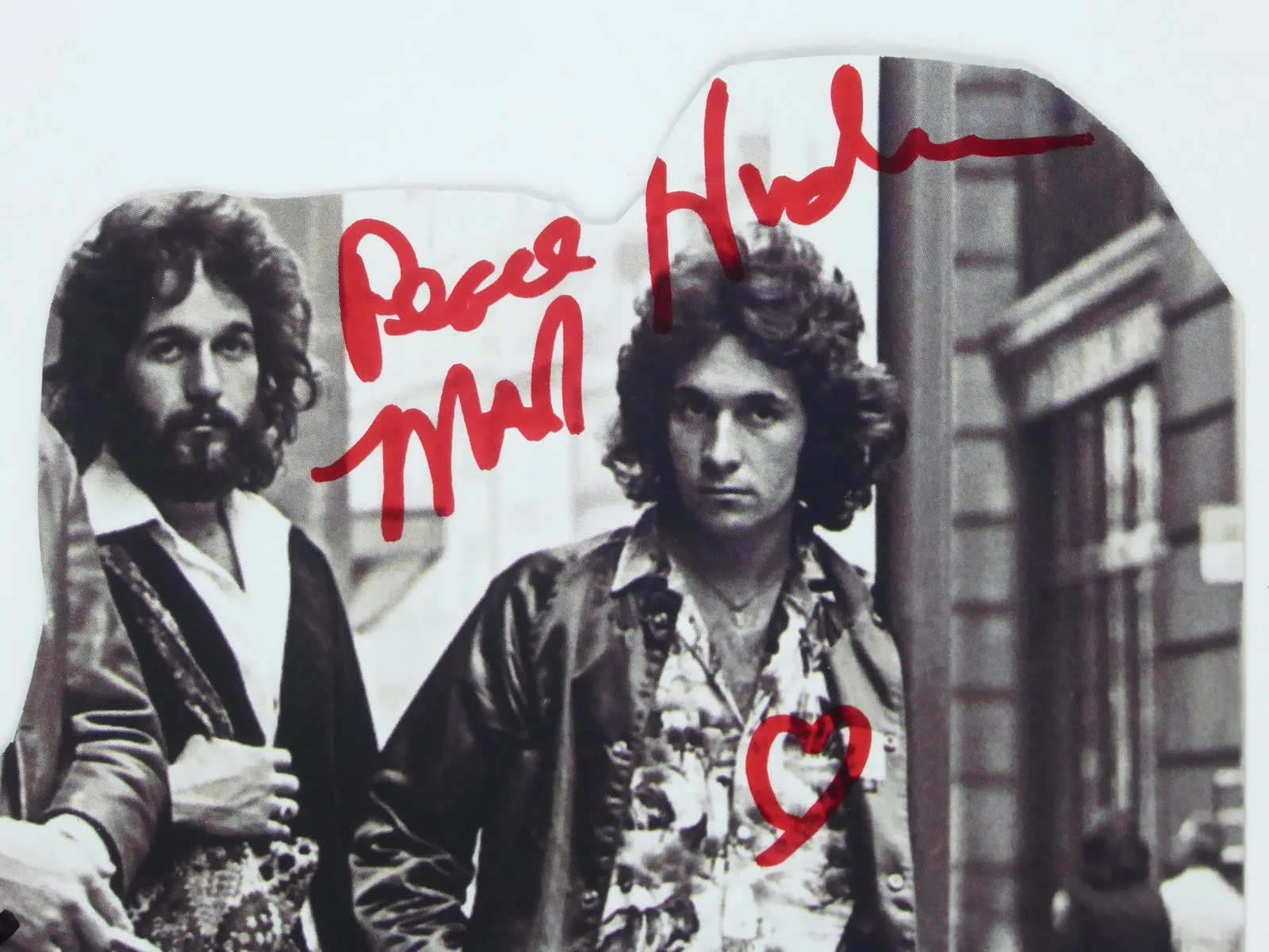 Mark Hudson Brett Hudson Brothers Signed Paper Cut Live at the Chateau 1978, изображение 3