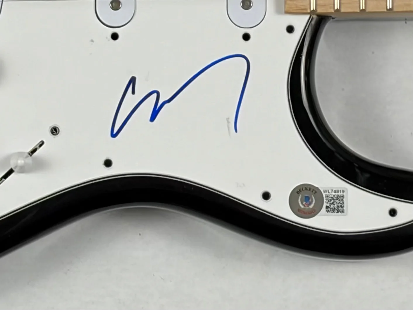 Corey Taylor Signed Autograph SLIPKNOT Electric Guitar Proof Beckett Witness COA, изображение 4