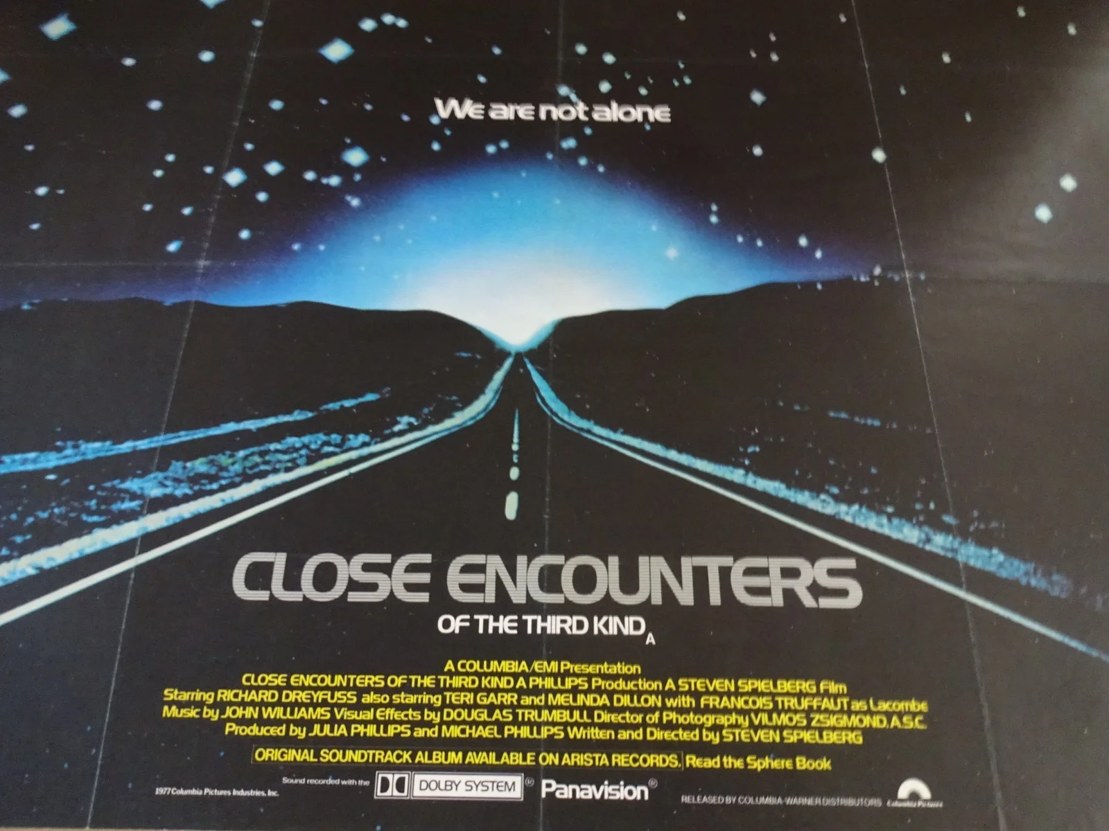 Close Encounters of the Third Kind Original 1977 Movie Poster 40"x30" R.Dreyfuss, изображение 4