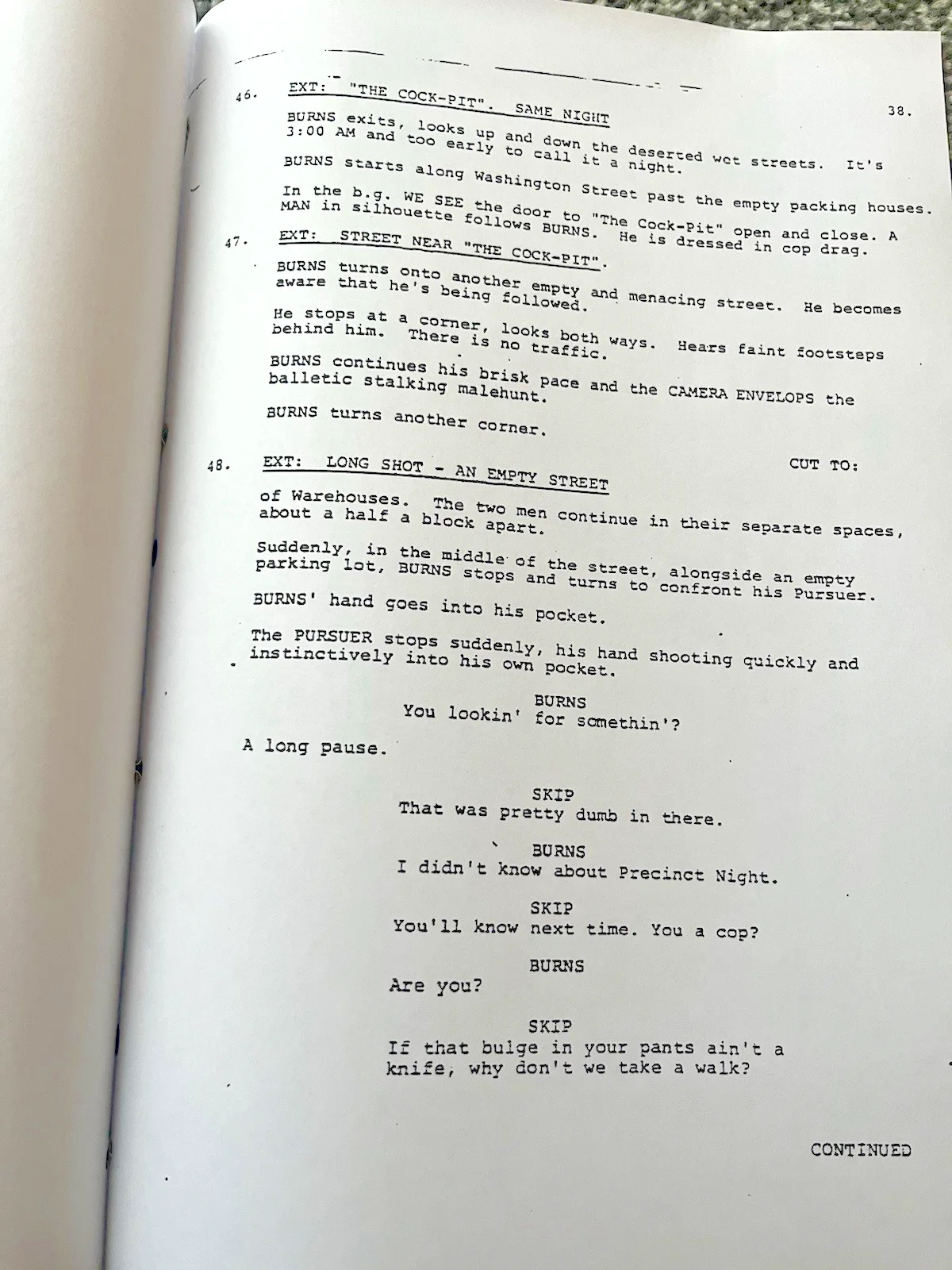 Cruising Film Screenplay / Script. Al Pacino, Karen Allen, Paul Sorvino., изображение 2