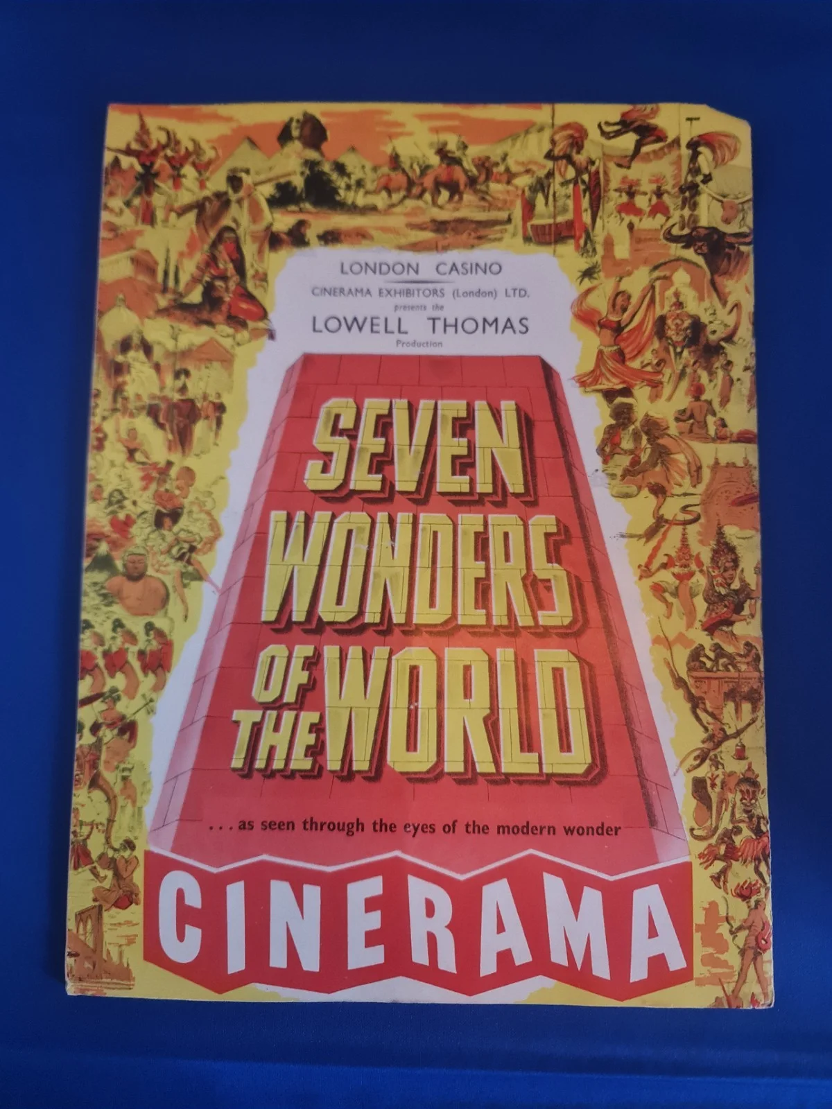 Seven Wonders of the World Cinerama Programme 1956 | London Casino Lowell Thomas, изображение 2