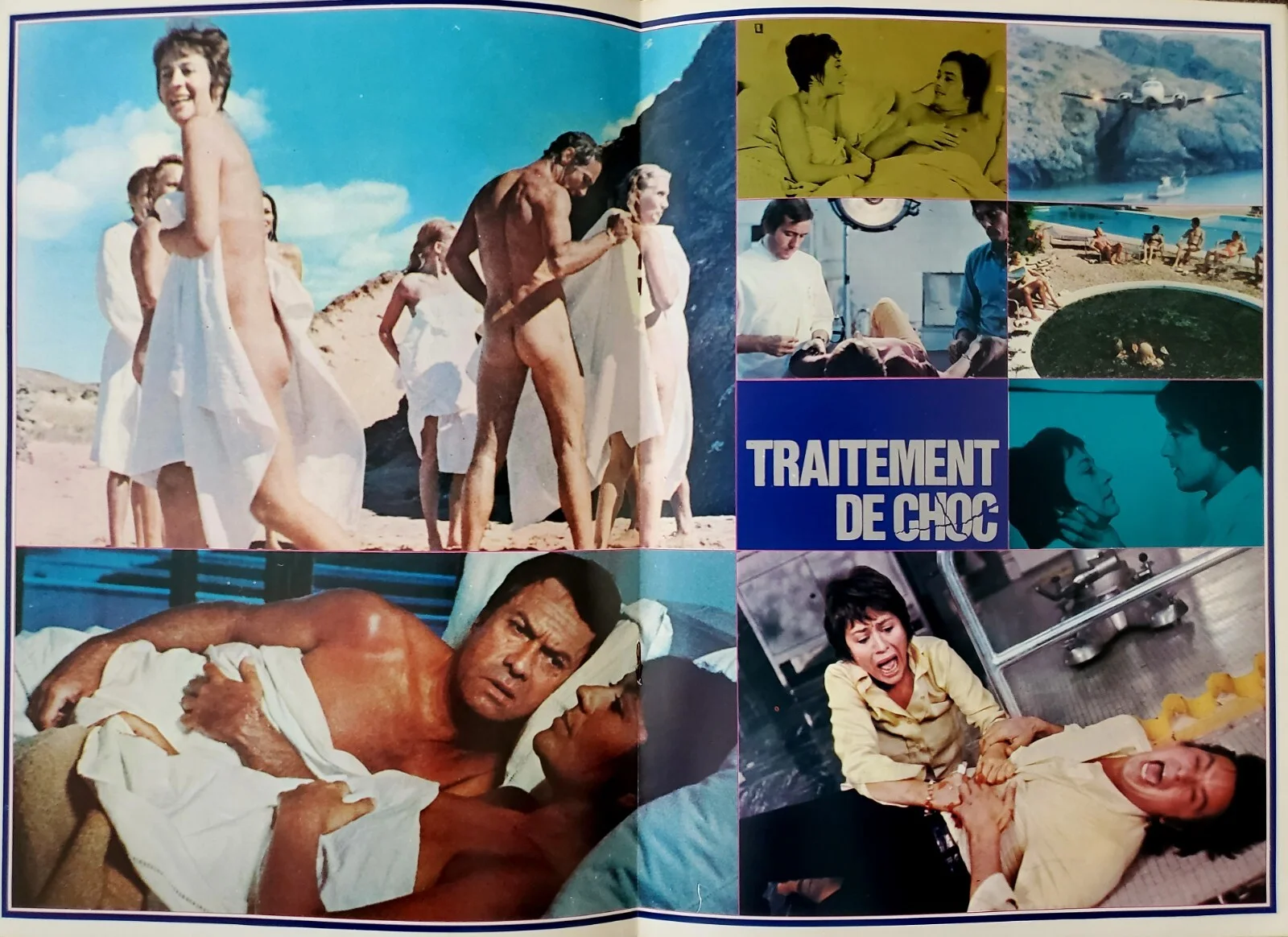 ALAIN DELON -DOCTOR IN THE NUDE (TRAITEMENT CHOC) VINTAGE 1973 SOUVENIR BROCHURE, изображение 2
