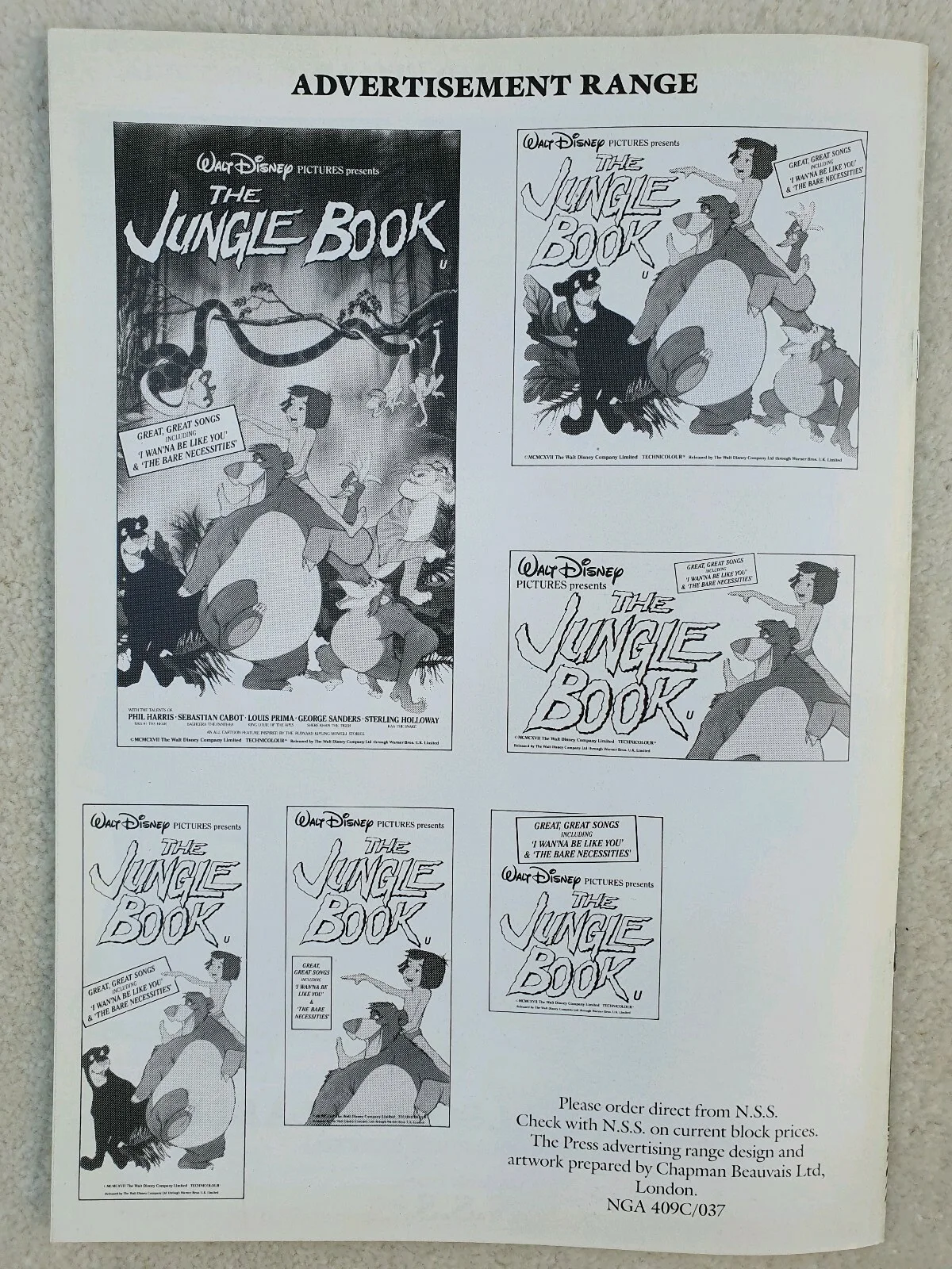 WALT DISNEY'S THE JUNGLE BOOK VINTAGE ORIGINAL UK PRESSBOOK - CARTOON/ANIMATION, изображение 5