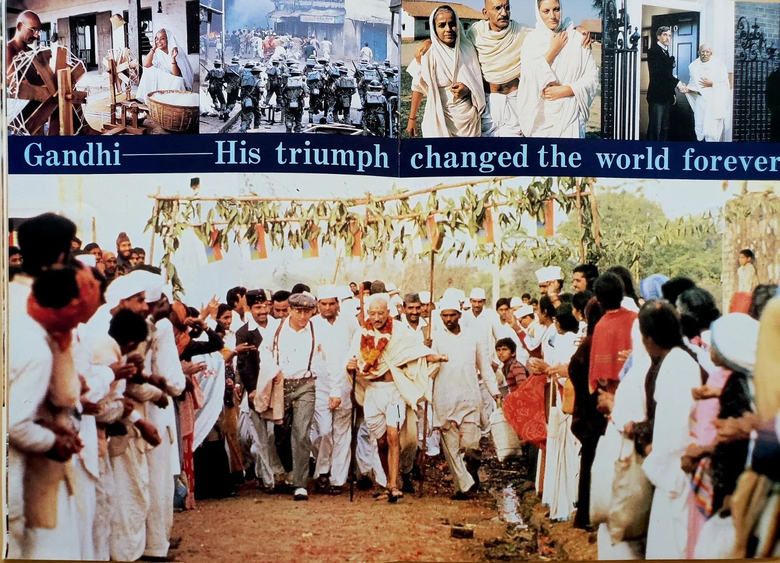 GANDHI - VINTAGE 1982 SOUVENIR BROCHURE - BEN KINGSLEY, CANDICE BERGEN - JAPAN, изображение 5