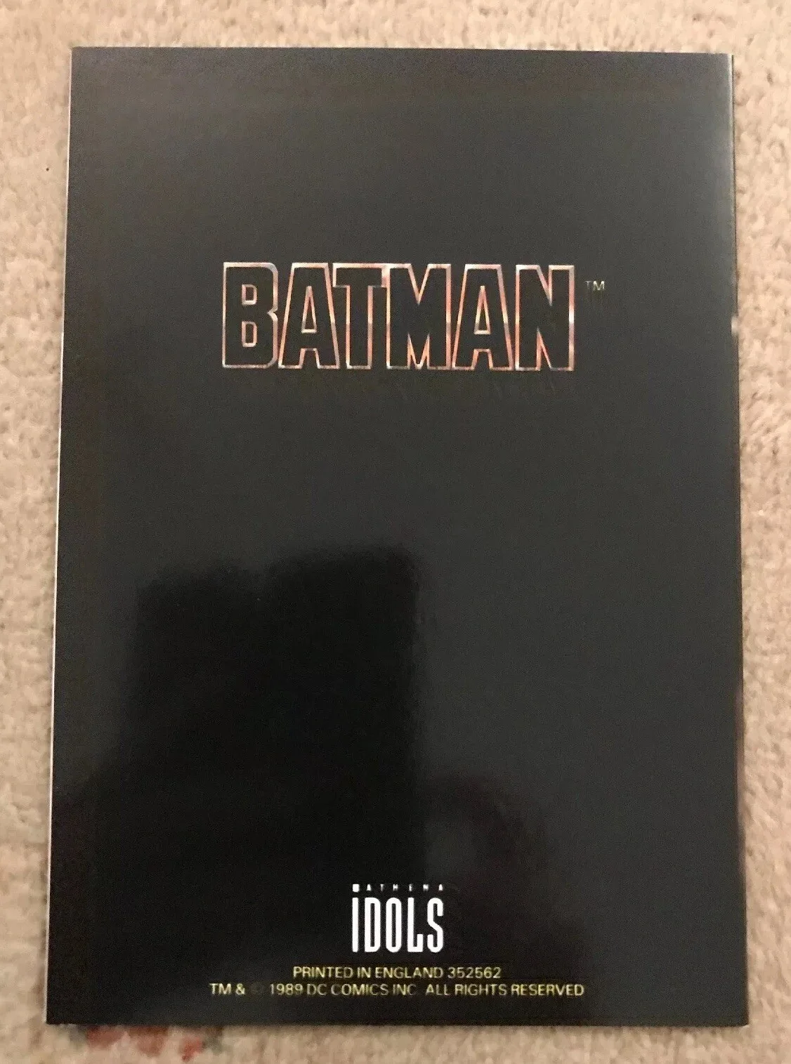 Batman Movie 1989 UK Exclusive Athena Idols Greeting Cards & Envelopes Very Rare, изображение 3