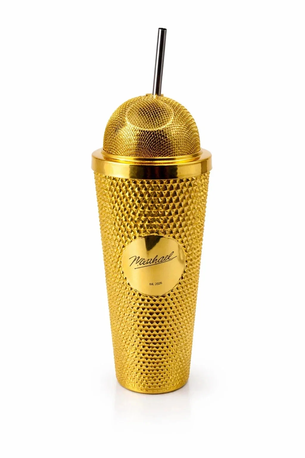 Michael Jackson Movie Gold~Black Microphone Cup Tumbler Cinema Exclusive ⭐SALE🎤, изображение 2