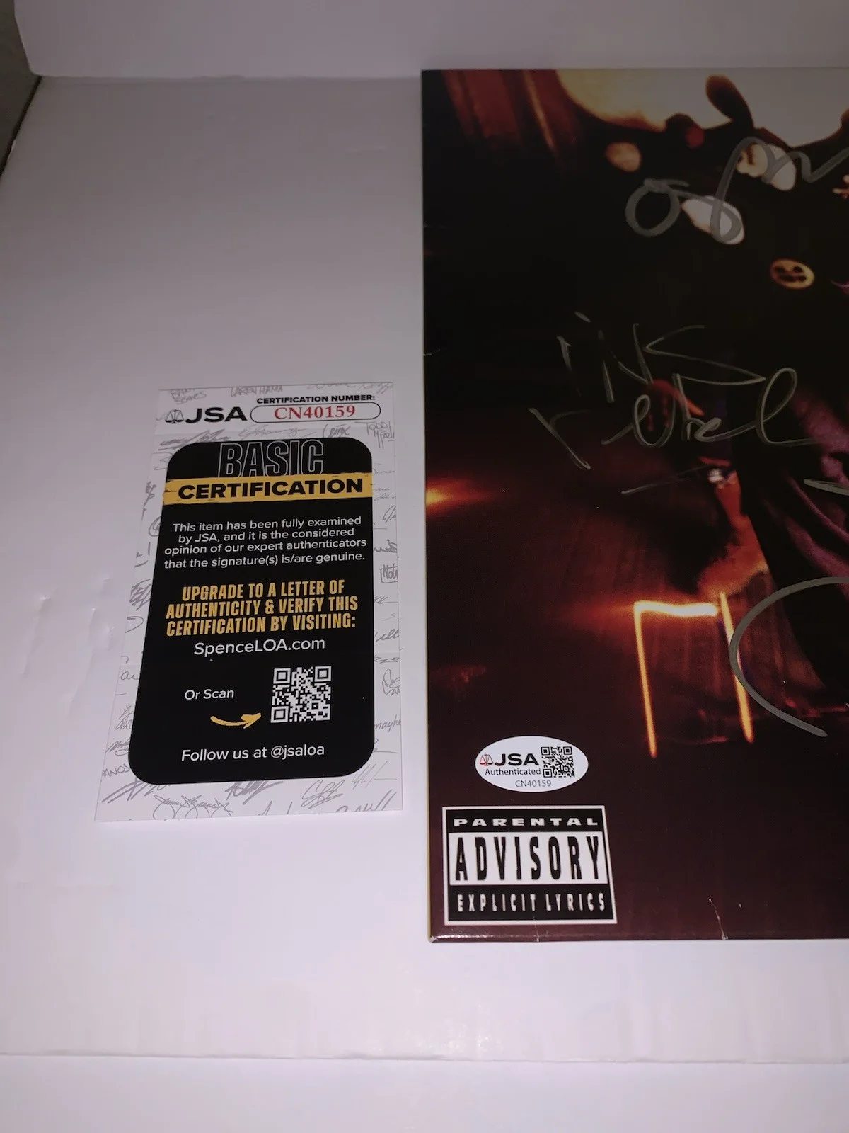 Wu Tang Signed Vinyl 36 Chambers Jsa Coa Ghost face Method man Rza, image 2