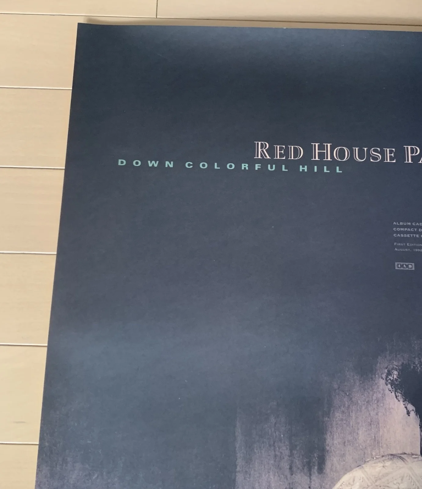 ORIG PRINT 1992 4AD RED HOUSE PAINTERS Down Colorful Hill Promo POSTER UK MADE, изображение 4
