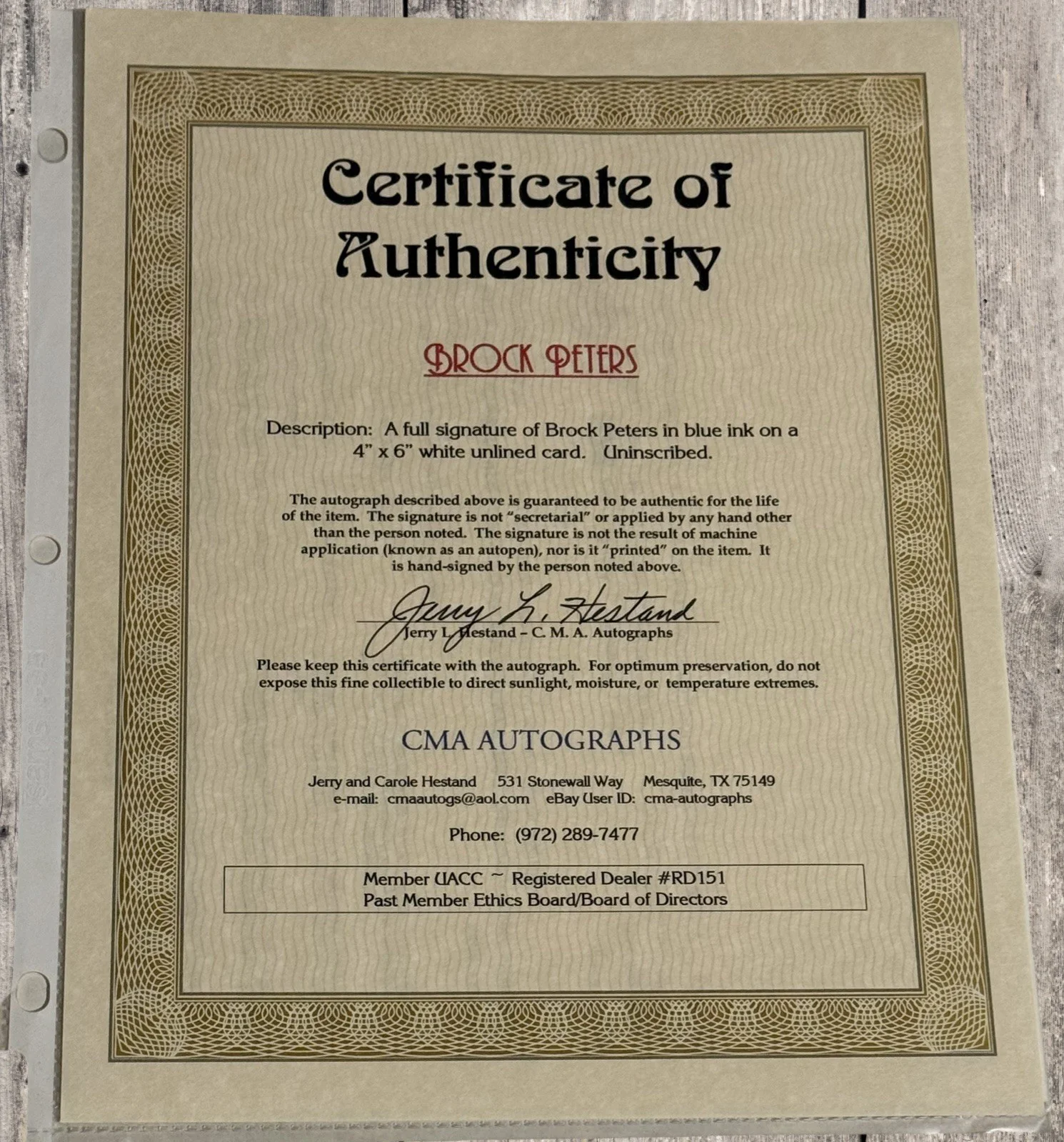 Brock Peters Signed Tom Robinson To Kill A Mockingbird Photo COA, изображение 3