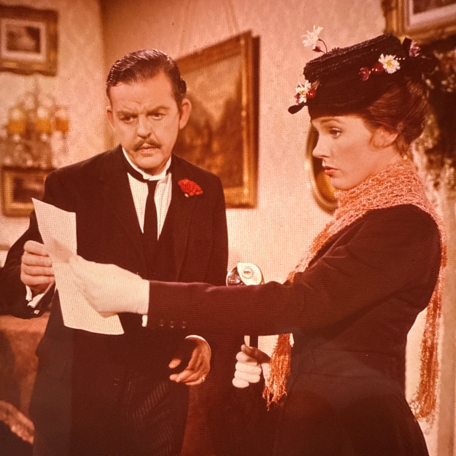1963 MARY POPPINS - Production Used Film Cell - Julie Andrews & David Tomlinson, изображение 3