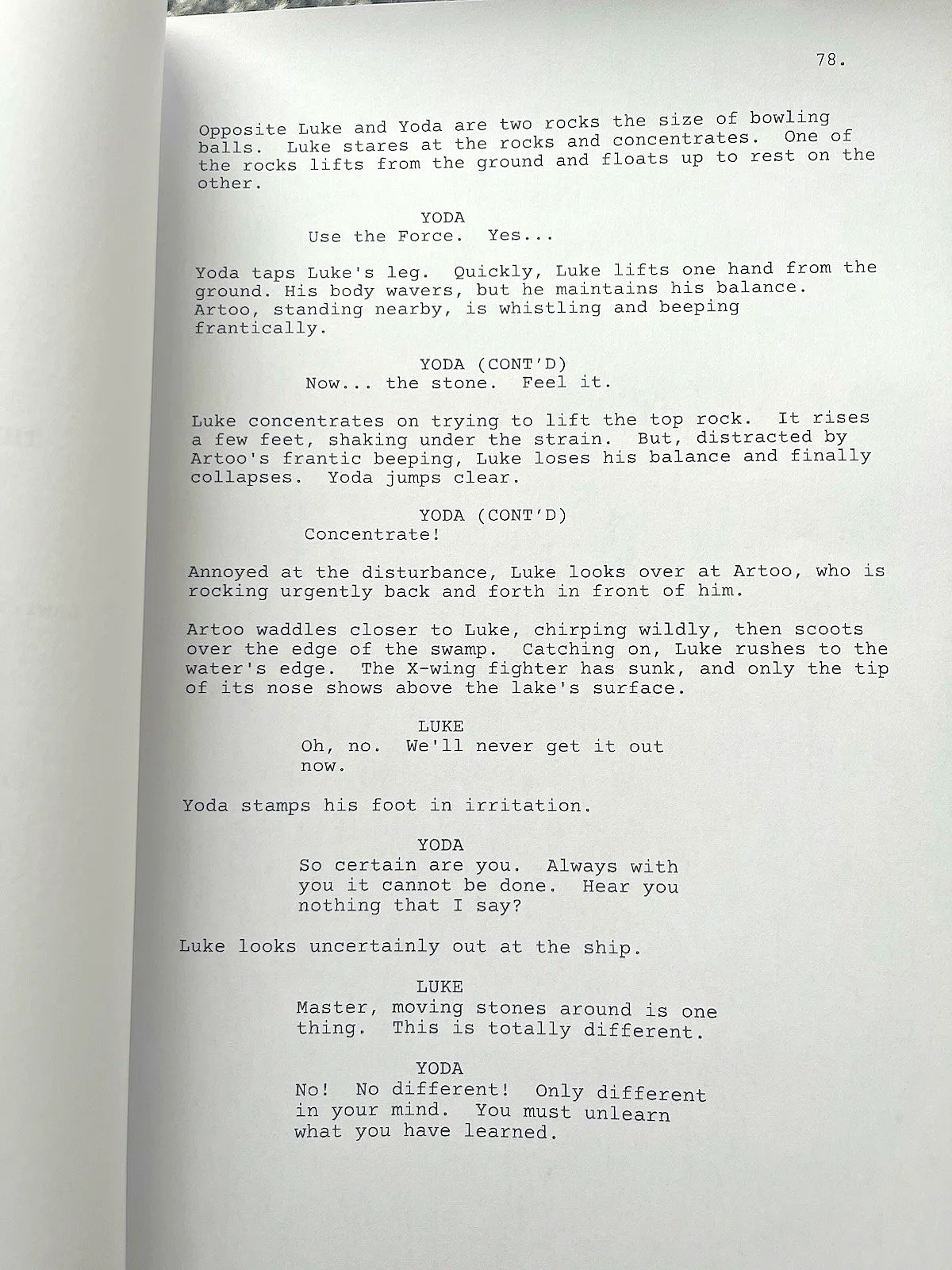 Star Wars: The Empire Strikes Back Film Screenplay / Script. Harrison Ford., image 2