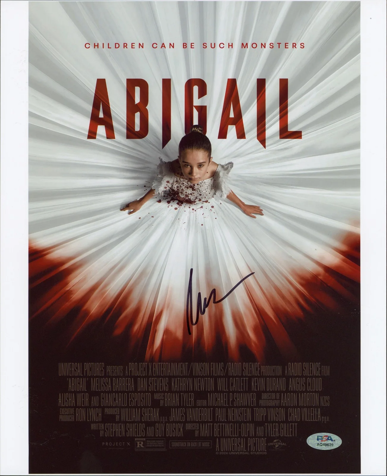 Matt Bettinelli-Olpin — Matt Bettinelli-Olpin Abigail Authentic Signed 11x14 Photo PSA/DNA #AQ49629