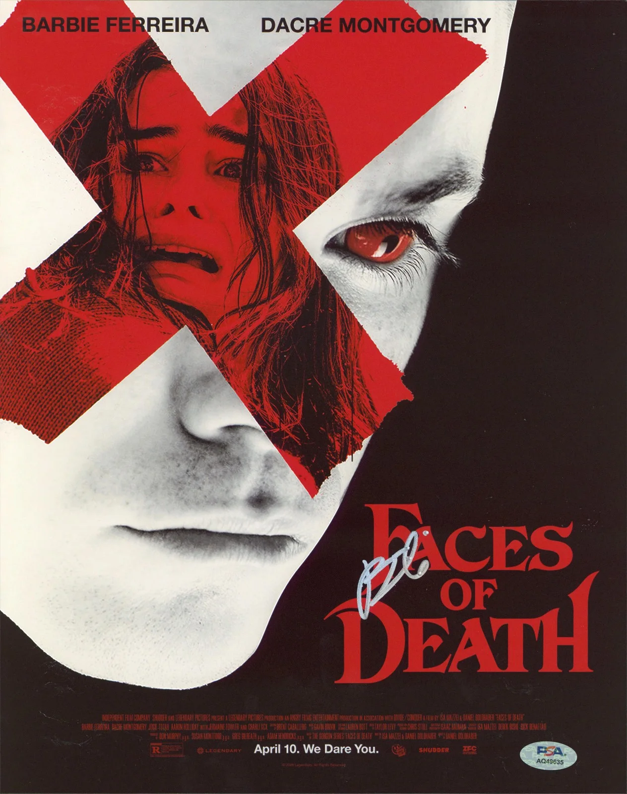 Barbie Ferreira — Barbie Ferreira Faces Of Death Authentic Signed 11x14 Photo PSA/DNA #AQ49635