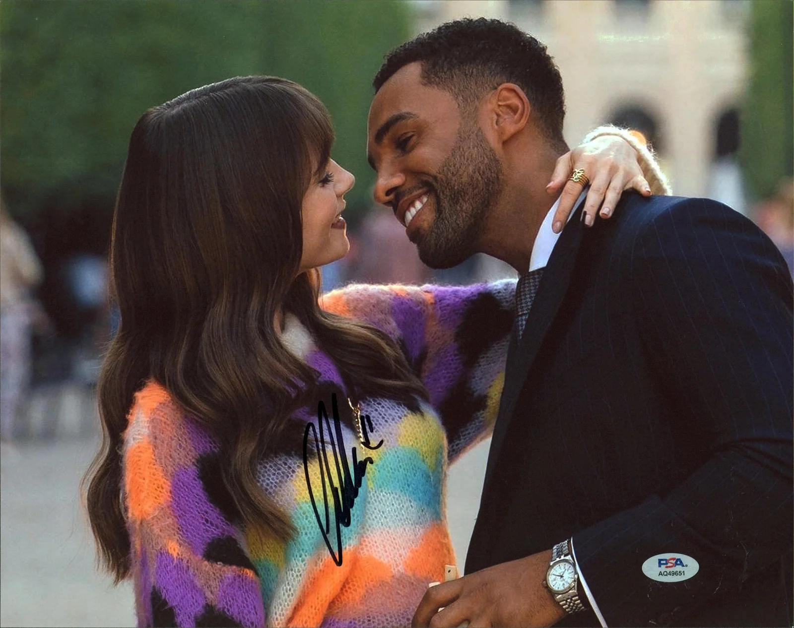 Lucien Laviscount — Lucien Laviscount Emily In Paris Authentic Signed 11x14 Photo PSA/DNA #AQ49651