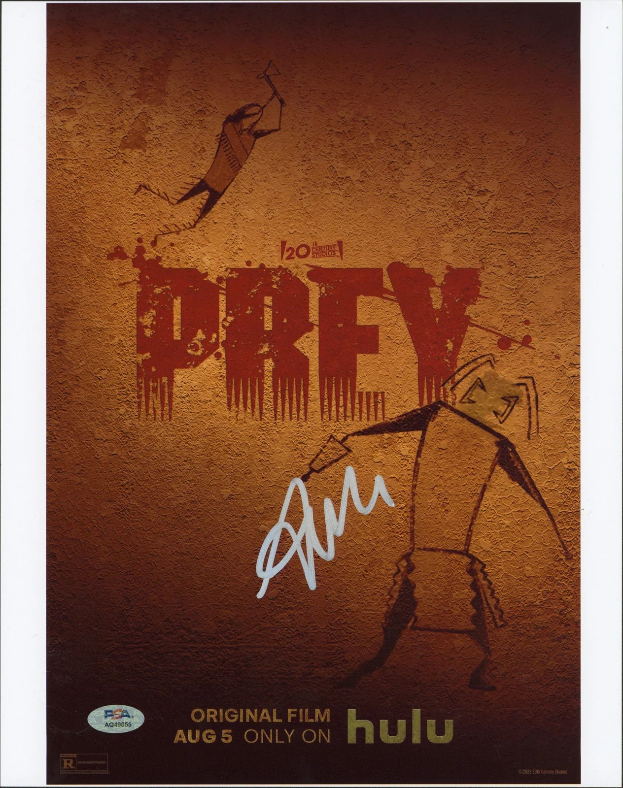 Amber Midthunder — Amber Midthunder Prey Authentic Signed 11x14 Vertical Photo PSA/DNA #AQ49655