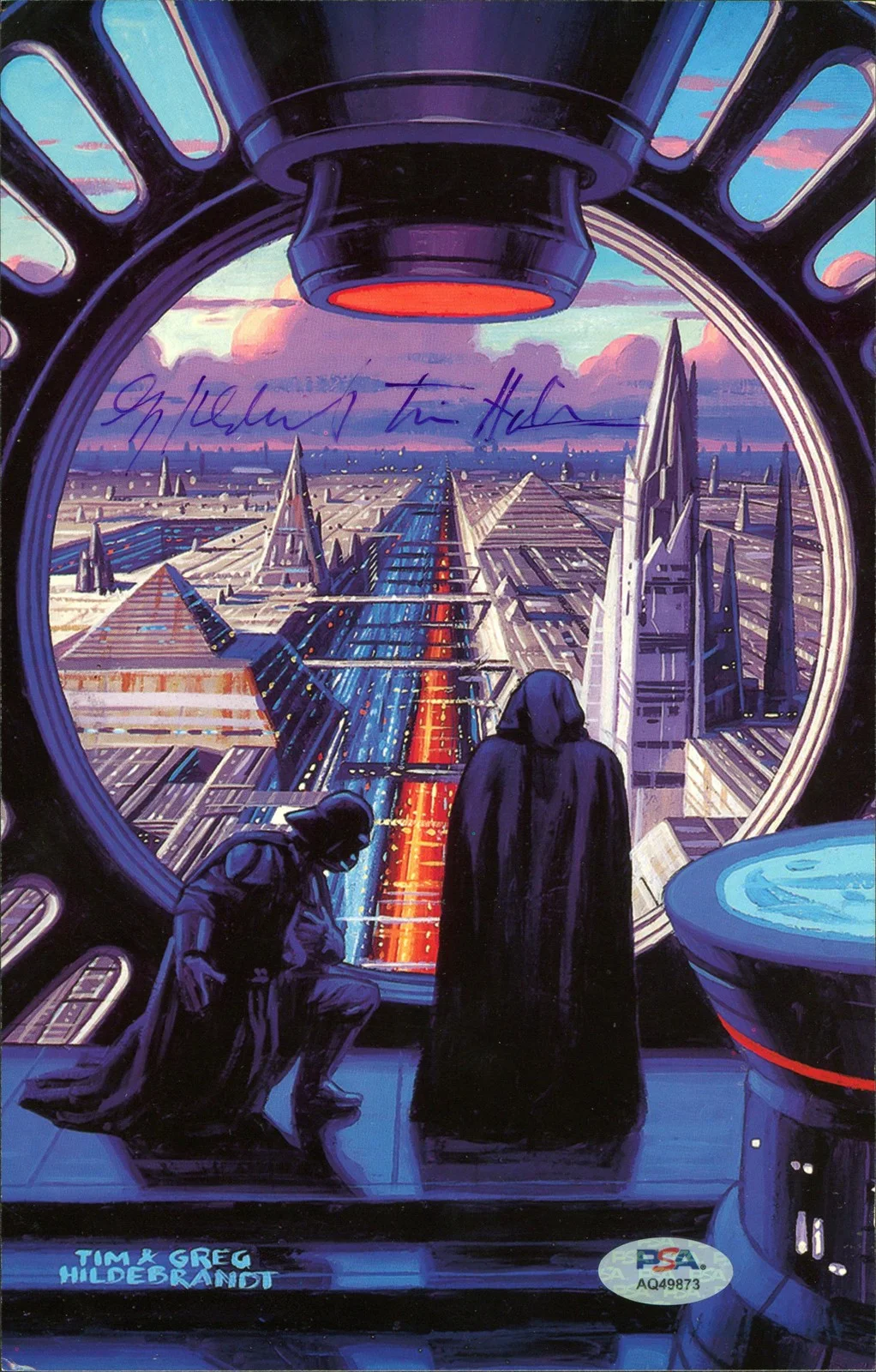 Tim Hildebrandt & Greg Hildebrandt — Tim & Greg Hildebrandt 1996 Topps MasterVisions Card PSA/DNA #AQ49873