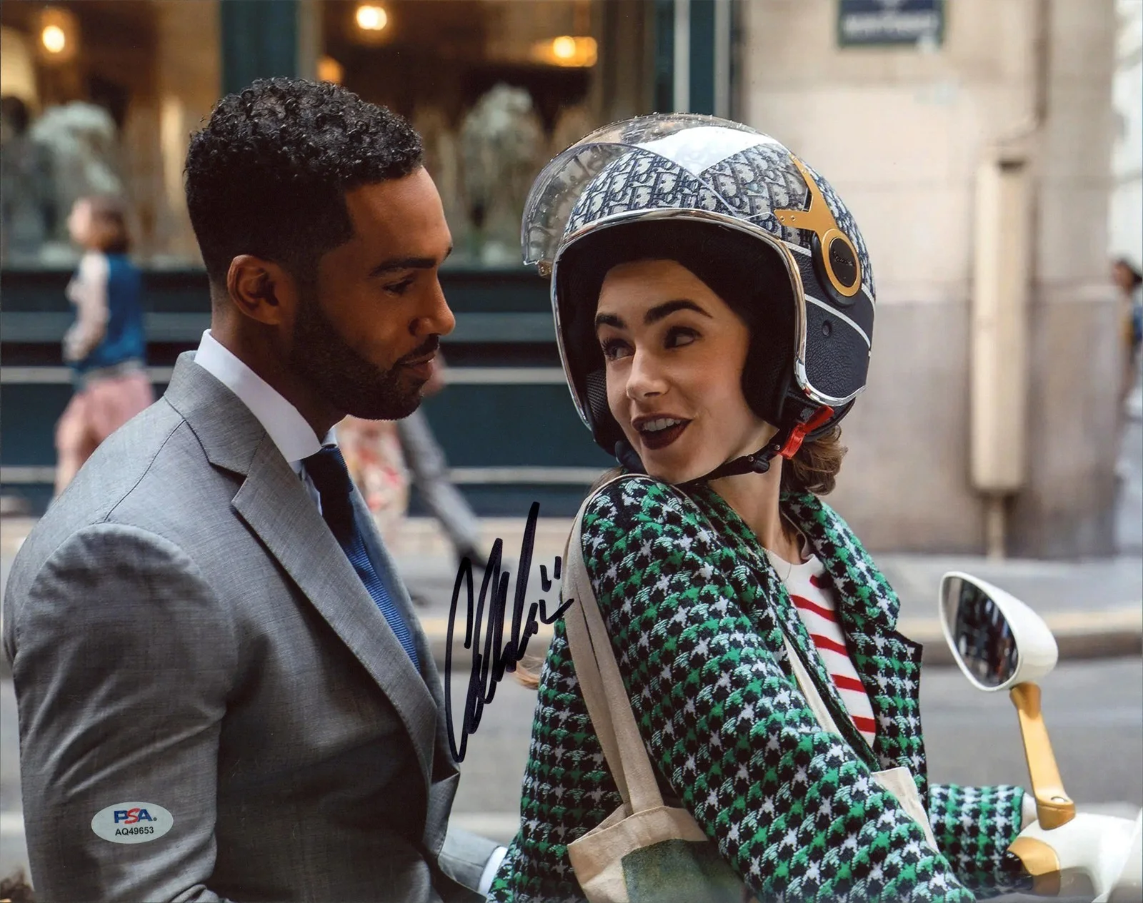 Lucien Laviscount — Lucien Laviscount Emily In Paris Authentic Signed 11x14 Photo PSA/DNA #AQ49653