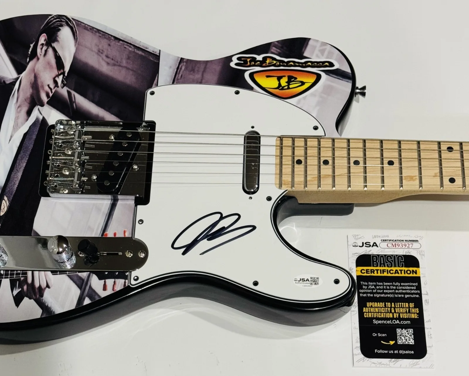 JOE BONAMASSA SIGNED CUSTOM ELECTRIC GUITAR BLUES LEGEND VERY RARE JSA COA, image 2