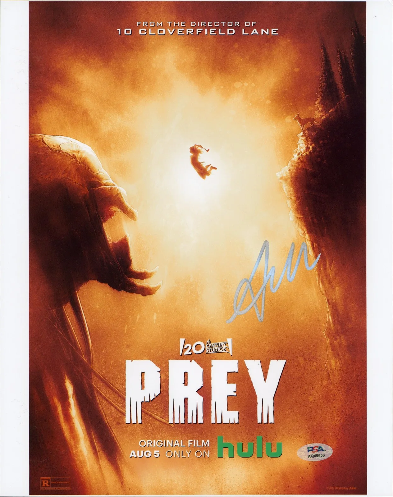 Amber Midthunder — Amber Midthunder Prey Authentic Signed 11x14 Vertical Photo PSA/DNA #AQ49656