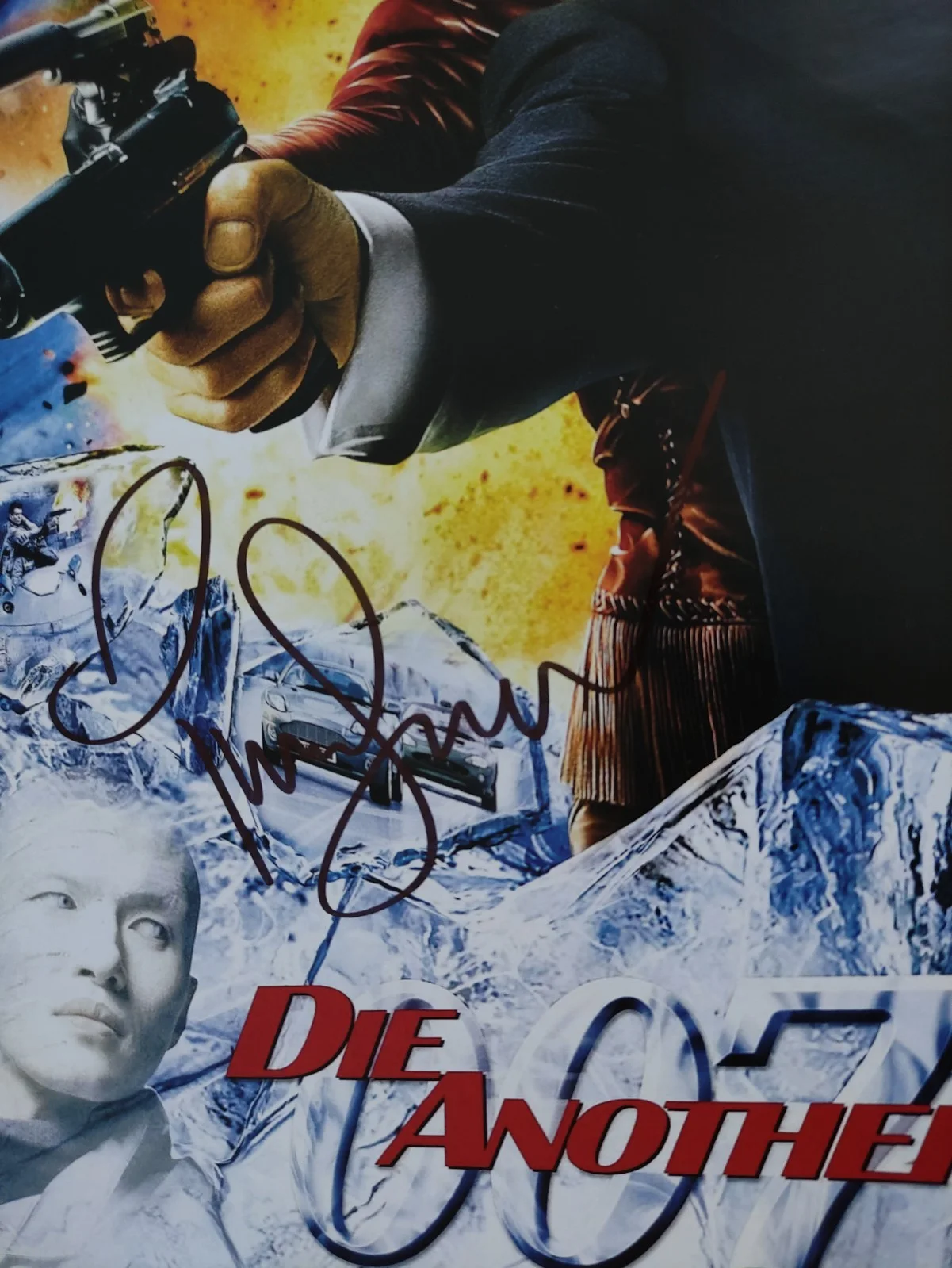 Pierce Brosnan — Autograph Pierce Brosnan Signed 11x17 Poster ( Die Another Day ), image 2