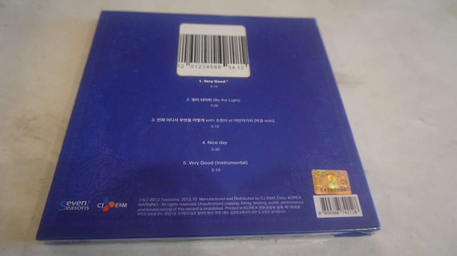 KOREA CD/BLOCK B / 3rd Mini Album - VERY GOOD/SEALED!, image 2