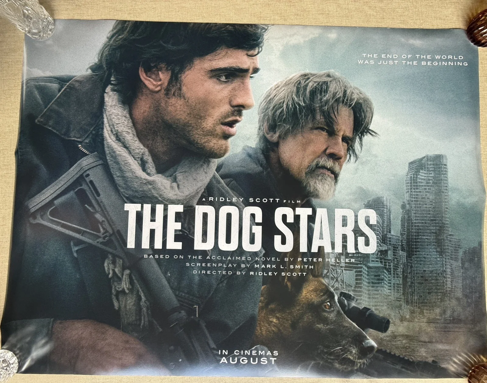 The Dog Stars Original UK Quad Cinema Poster Capcom Ridley Scott, image 2