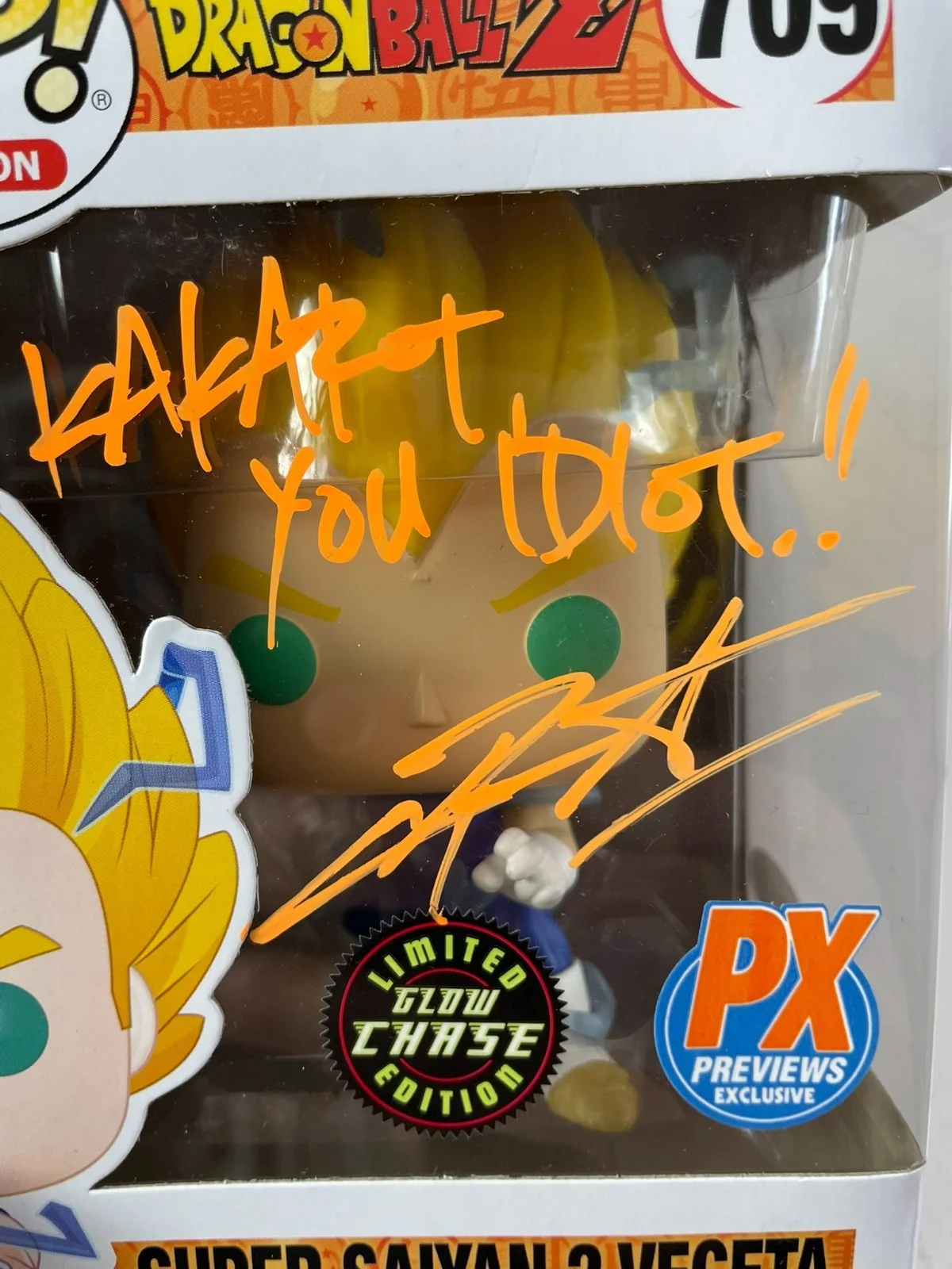 Chris Sabat — Chris Sabat Signed Dragon Ball Z Super Saiyan 2 Vegeta CHASE Funko POP! JSA COA, изображение 2