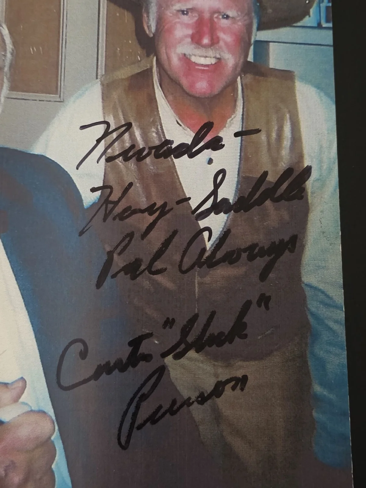 Curtis "Slick" Pierson Western Actor Signed Pictures - Lot of 2 - WoW VERY RARE!, изображение 2