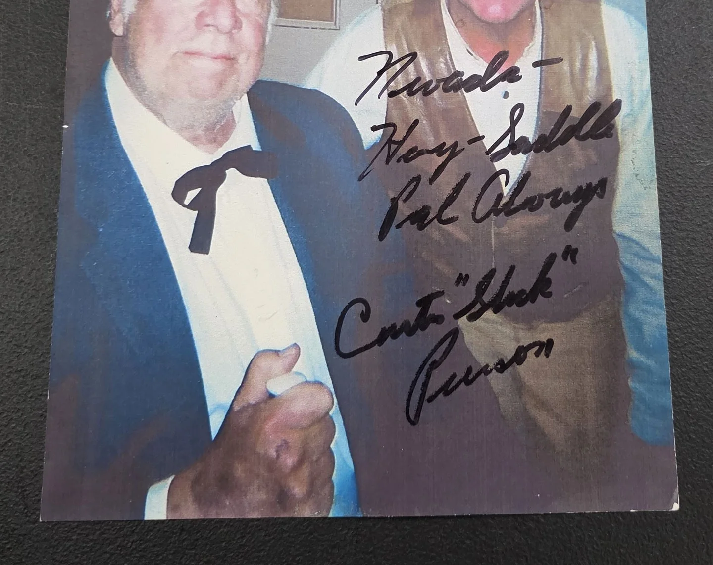 Curtis "Slick" Pierson Western Actor Signed Pictures - Lot of 2 - WoW VERY RARE!, изображение 3