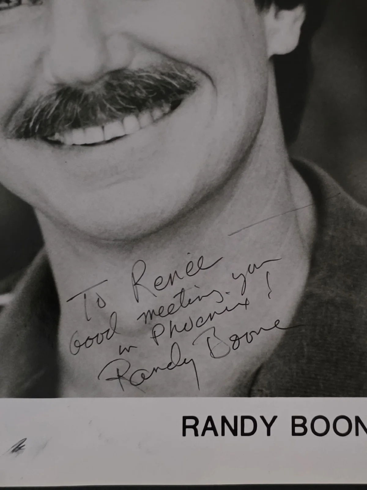 Randy Boone Signed Autographed Picture - WoW LQQK!!, image 2