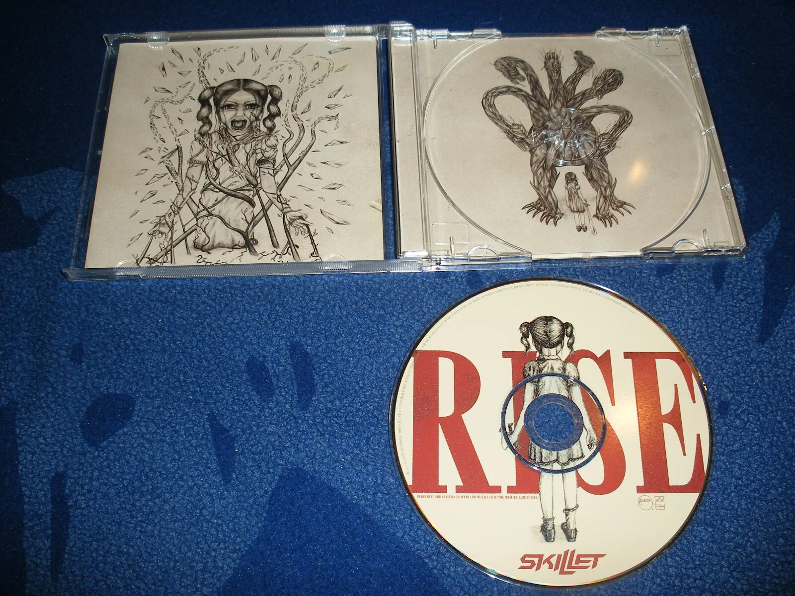 ORIGINAL SKILLET RISE CD ALBUM BAND HAND SIGNED AUTOGRAPHED BY 4 MEMBERS - RARE!, изображение 3