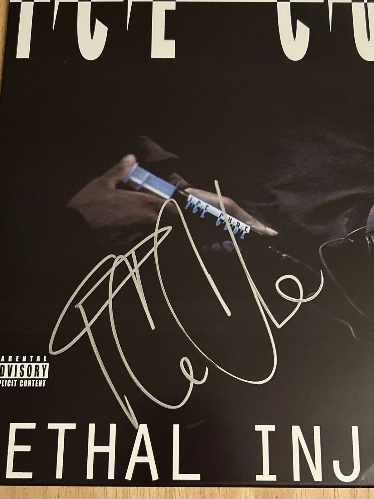 Ice Cube Autographed Lethal Injection Album Vinyl JSA Certified, image 2