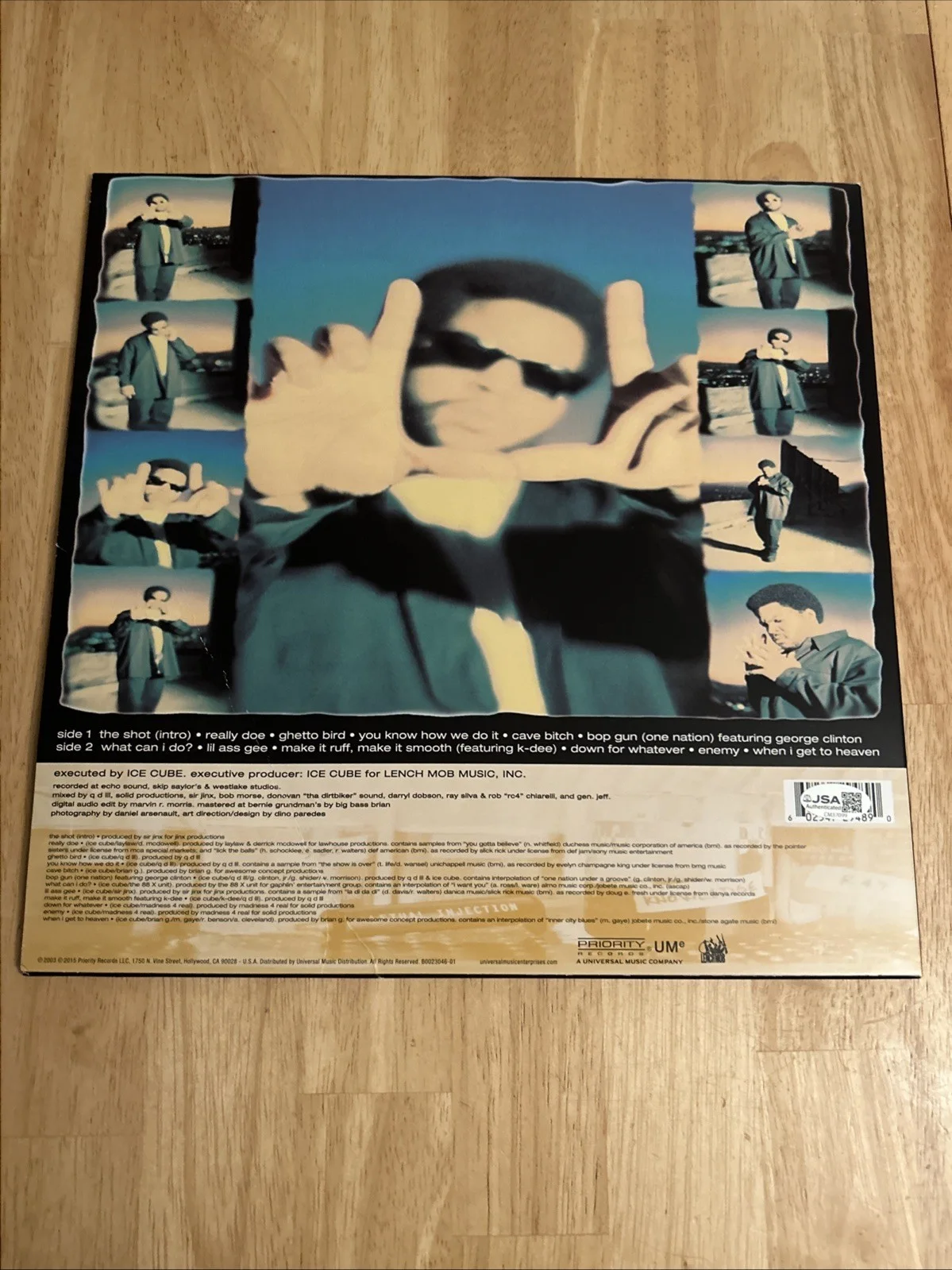 Ice Cube Autographed Lethal Injection Album Vinyl JSA Certified, image 4