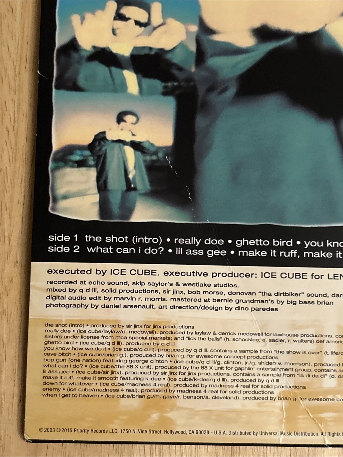 Ice Cube Autographed Lethal Injection Album Vinyl JSA Certified, image 5