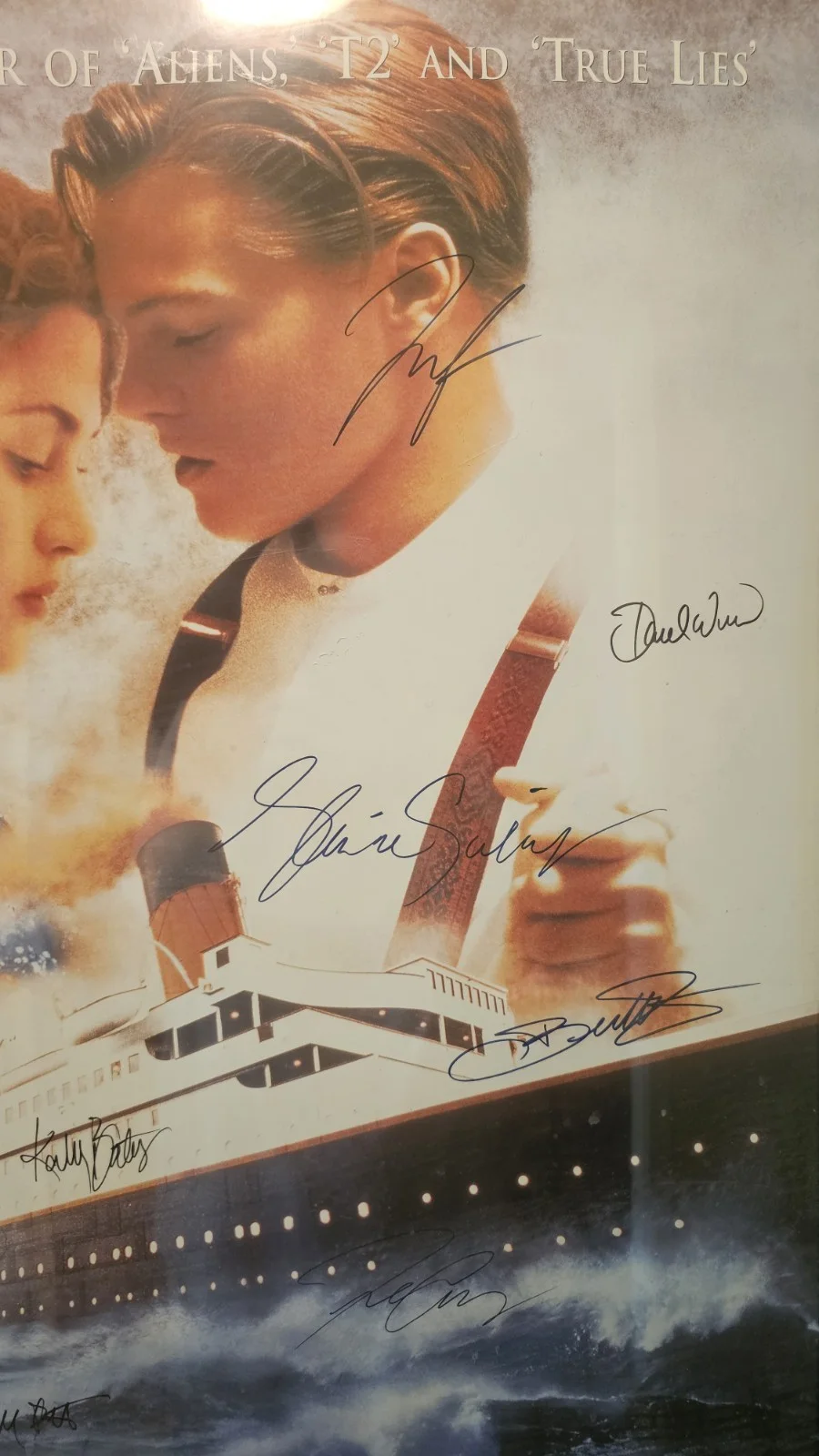 Hand Signed Titanic Movie Poster 11 Signatures W/Certificate of Authenticity, изображение 3