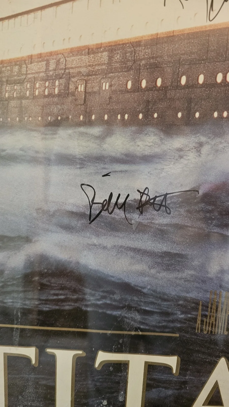 Hand Signed Titanic Movie Poster 11 Signatures W/Certificate of Authenticity, изображение 4