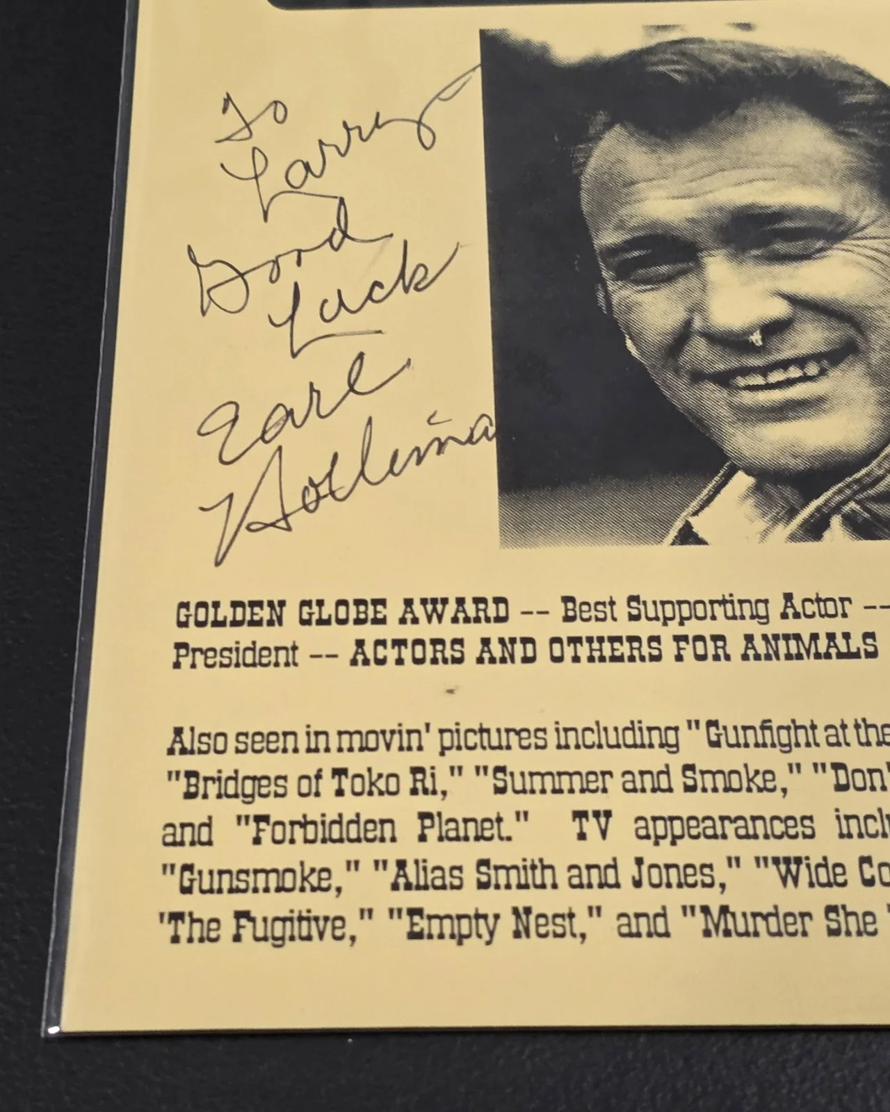 Earl Holliman - Signed Autographed Picture - WANTED - Great RARE Find!!, image 4