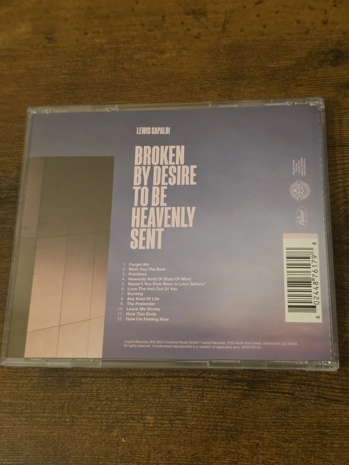 Lewis Capaldi Signed Broken By Desire To Be Heavenly Sent Autograph CD Album, изображение 2