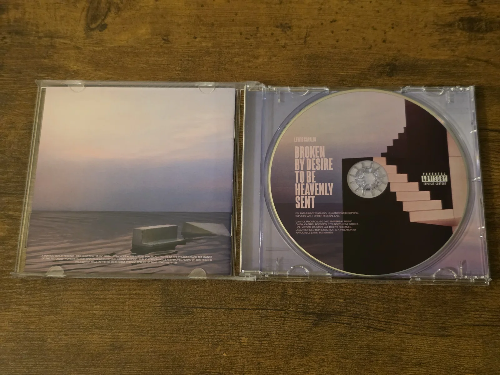 Lewis Capaldi Signed Broken By Desire To Be Heavenly Sent Autograph CD Album, изображение 3