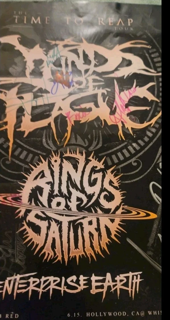 Wings Of Plague Signed Offical Tour Poster, изображение 3