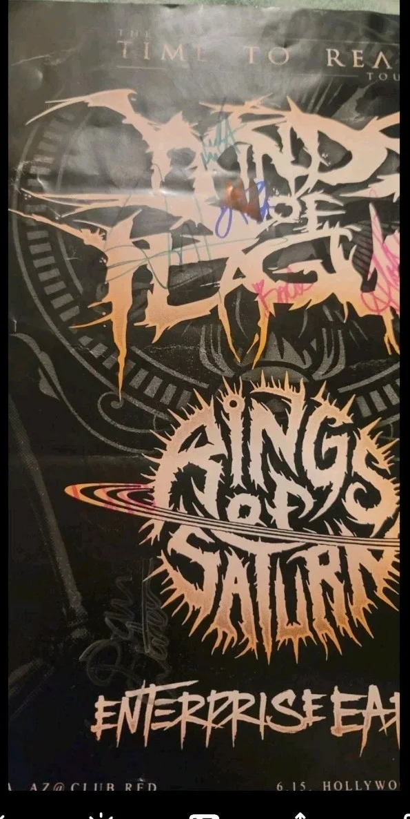 Wings Of Plague Signed Offical Tour Poster, изображение 4