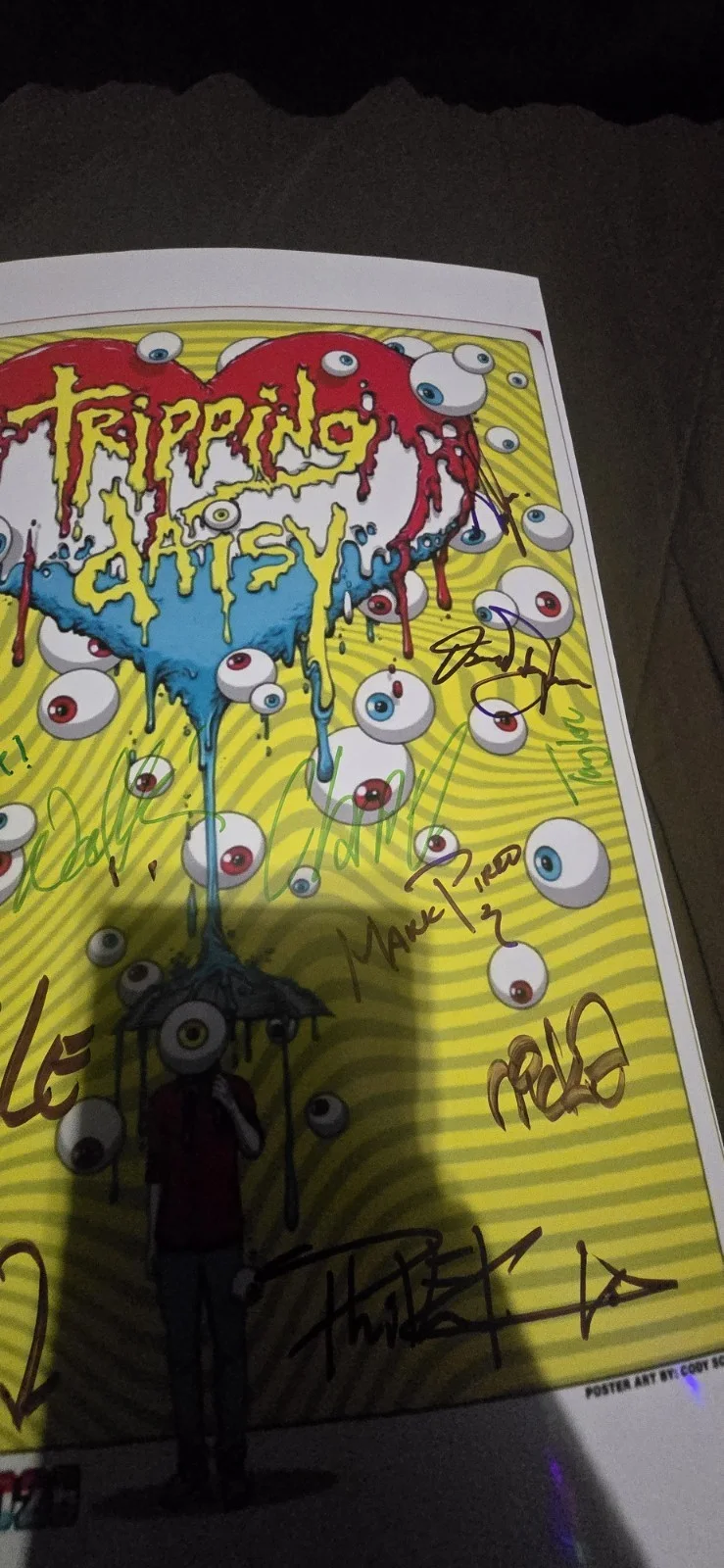 Tripping Daisy Signed Tour Poster 2026 With Proof, изображение 3