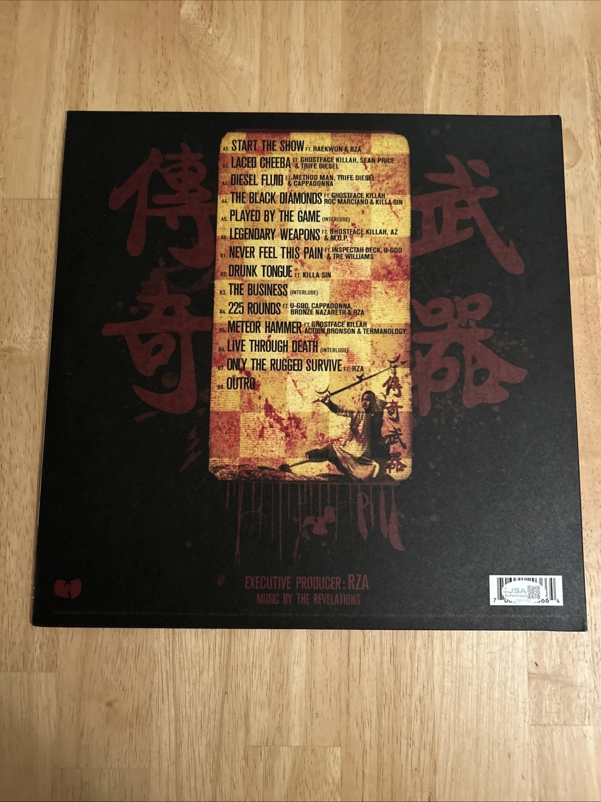 Method Man Wu-Tang Clan Autographed Legendary Weapons Album Vinyl JSA Certified, изображение 3