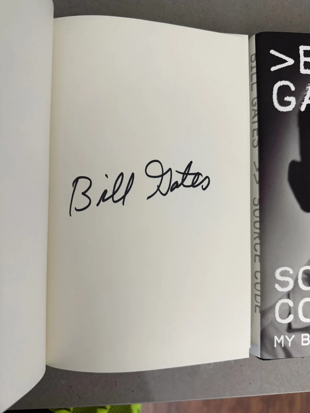 BILL GATES MICROSOFT SIGNED AUTOGRAPH SOURCE CODE HARDCOVER BOOK AUTH RARE H, изображение 2