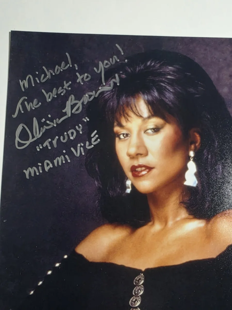 Olivia Brown — OLIVIA BROWN as Trudy Joplin, Miami Vice SIGNED / Autographed Photo 8x10, image 4