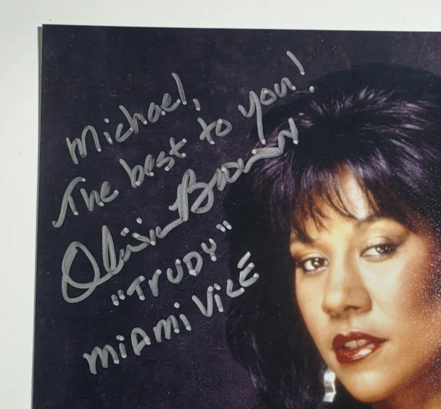 Olivia Brown — OLIVIA BROWN as Trudy Joplin, Miami Vice SIGNED / Autographed Photo 8x10, image 5