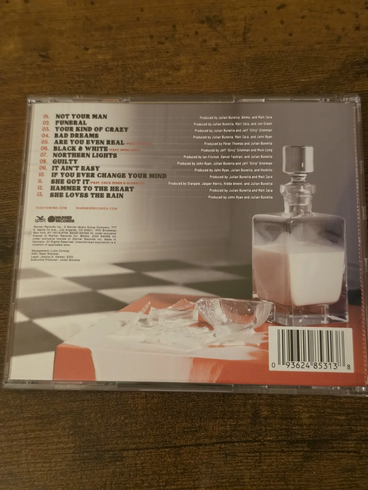 TEDDY SWIMS Signed I've Tried Everything But Therapy Part 2 CD Album, изображение 4