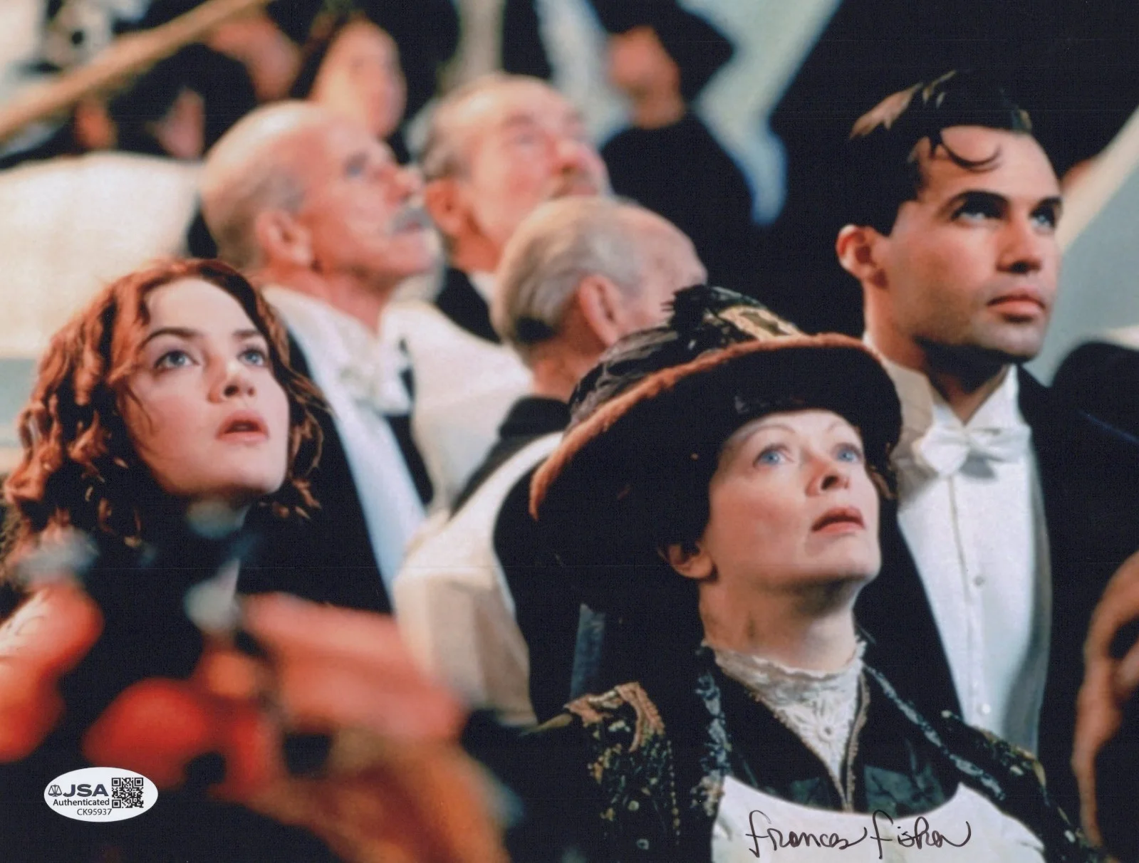 FRANCES FISHER — FRANCES FISHER Signed TITANIC 8x10 Photo RUTH De WITT Autograph JSA COA CERT